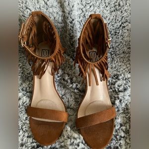 Never worn Brown High heel Sandals. Size 7.5
